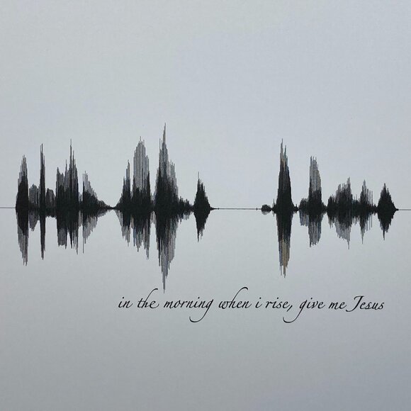 In The Morning When I Rise, Give Me Jesus Soundwave 8x10 Contemporary Frame - Picture 2 of 4